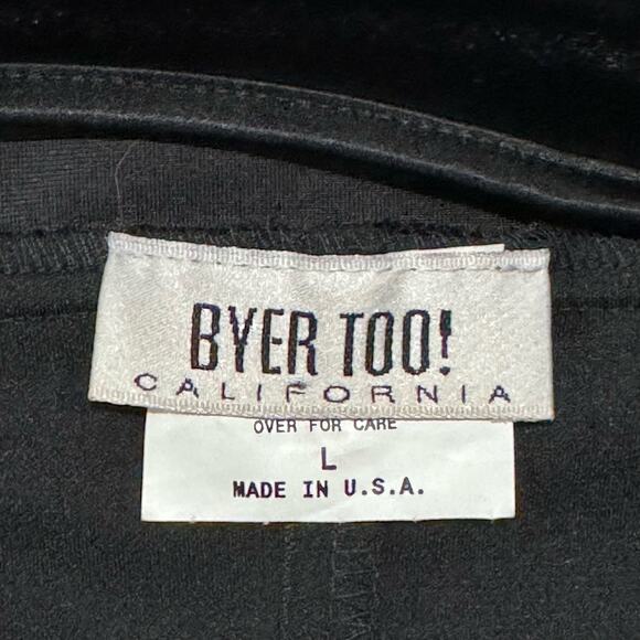 Vintage Velvet & Chiffon Empire Waist Slipdress Black M/L Byer Too! Whimsygoth‎ - Picture 7 of 10